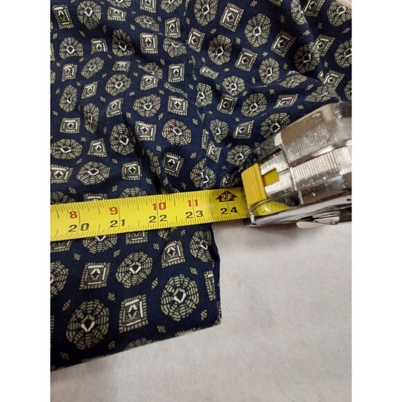 Mens Large  NAK Cotton Button Down Short Sleeve Shirt - Great Pattern - Picture 9 of 10